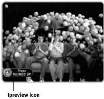 Press THUMBS UP Ipreview icon
