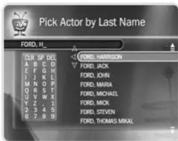 Pick Actor by Last Name FORD, H_ CLR SP DEL A B C D E F G H I J K L M N O P Q R S T U V W X Y Z . 1 2 3 4 5 6 7 8 9 FORD, HARRISON FORD, JACK FORD, JOHN FORD, MARIA FORD, MICHAEL FORD, MICK FORD, STEVEN FORD, THOMAS MIKAL