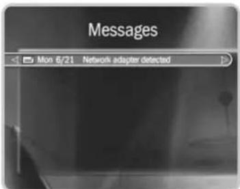 Messages Mon 6/21 Network adapter detected