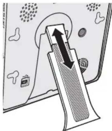 Diagram illustrating a mechanical or electrical component with directional arrows and labeled parts, likely for assembly or maintenance.