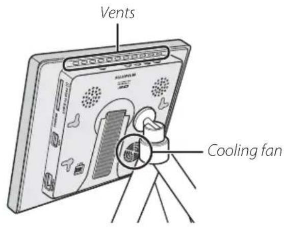 Vents Cooling fan