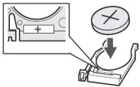 Diagram illustrating a mechanical or electrical setup with a battery, switch, and a circular component labeled with an 'X' symbol.