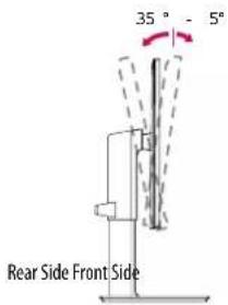 LG 24QP750 - Adjusting the Angle - 1