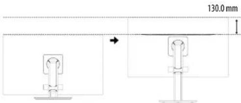 LG 24QP750 - Adjusting the Stand Height - 2