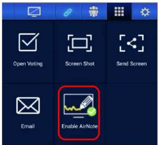 Open Voting Screen Shot Send Screen Email Enable AirNote