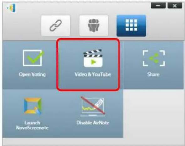 Open Voting Video & YouTube Share Launch NovoScreenote Disable AirNote