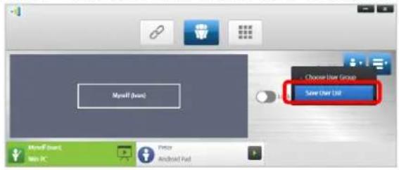 Myself (User) Choose User Group Save User List Myself User Add 3C Price Android Pack
