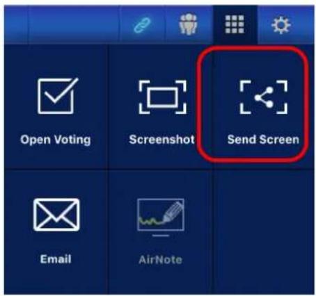Open Voting Screenshot Send Screen Email AirNote