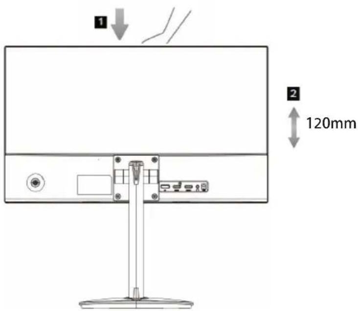 ACER Nitro RX241Y - Screen position adjustment - 3