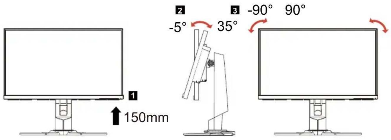 ACER Predator XB271HUT - SCREEN POSITION ADJUSTMENT - 3