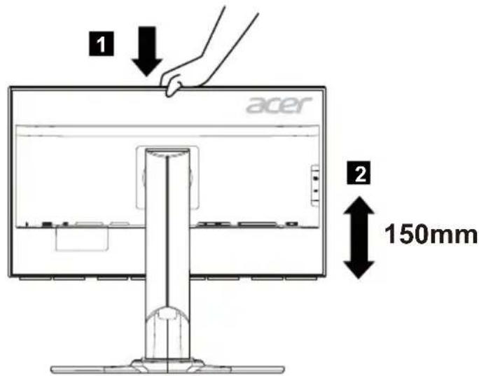 ACER Predator XB271HUT - SCREEN POSITION ADJUSTMENT - 2