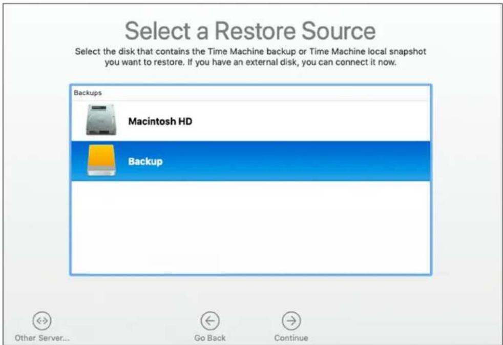 OWC Aura Pro 6G - Option 2: (Full) Restore From Time Machine Backup - 2