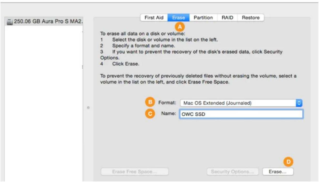 OWC Aura Pro 6G - Formatting Steps: 10.11-10.12 - 8