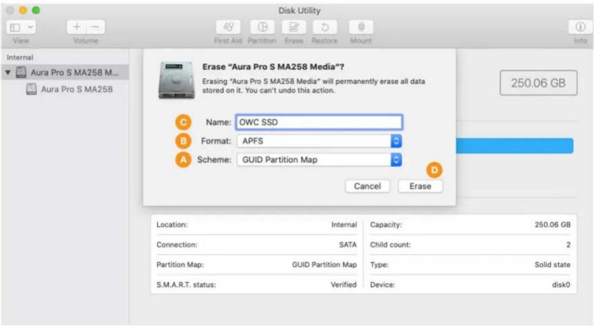 OWC Aura Pro 6G - Formatting Steps: 10.13-10.15 - 4