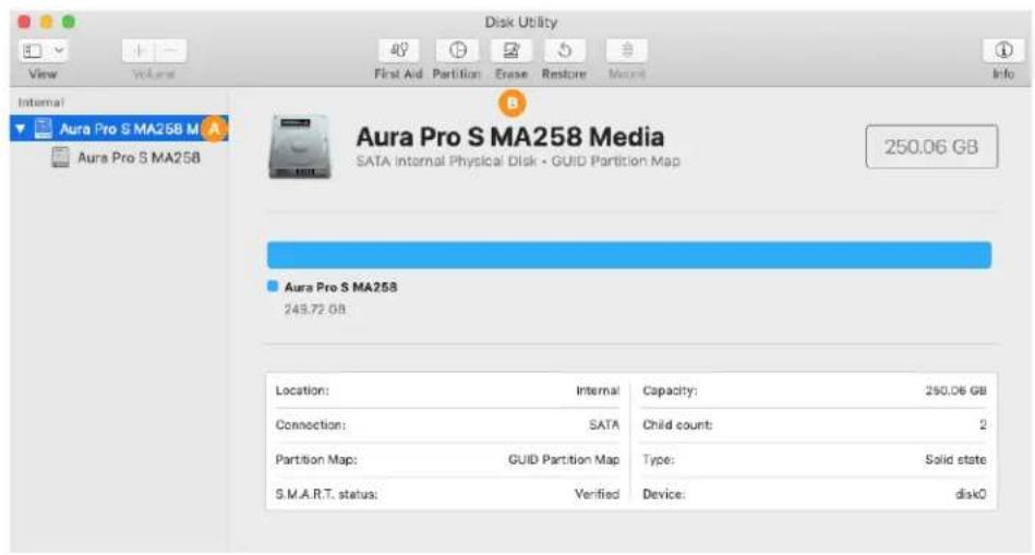 OWC Aura Pro 6G - Formatting Steps: 10.13-10.15 - 3