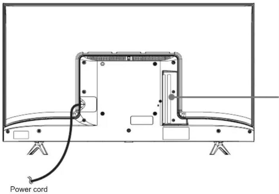 HISENSE 65A7100FTUK - TV Rear - 1