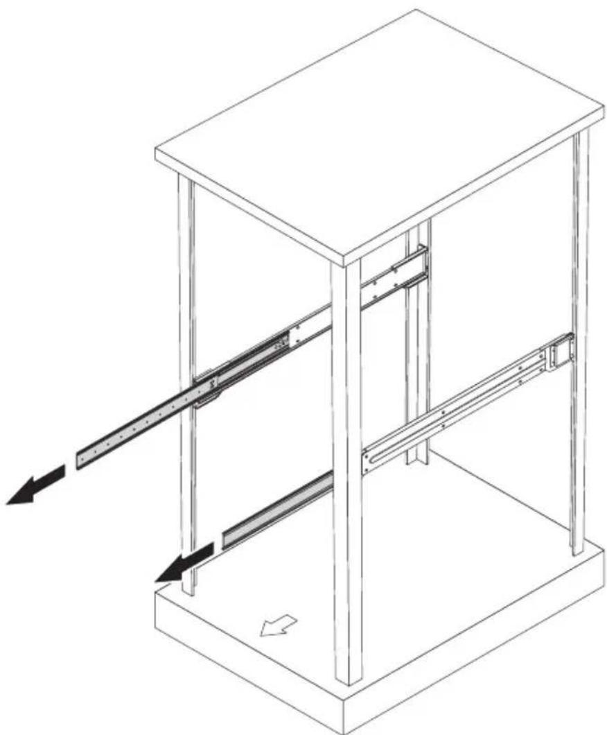 ACER AR380 F1 - To install the system into a four-post rack - 5
