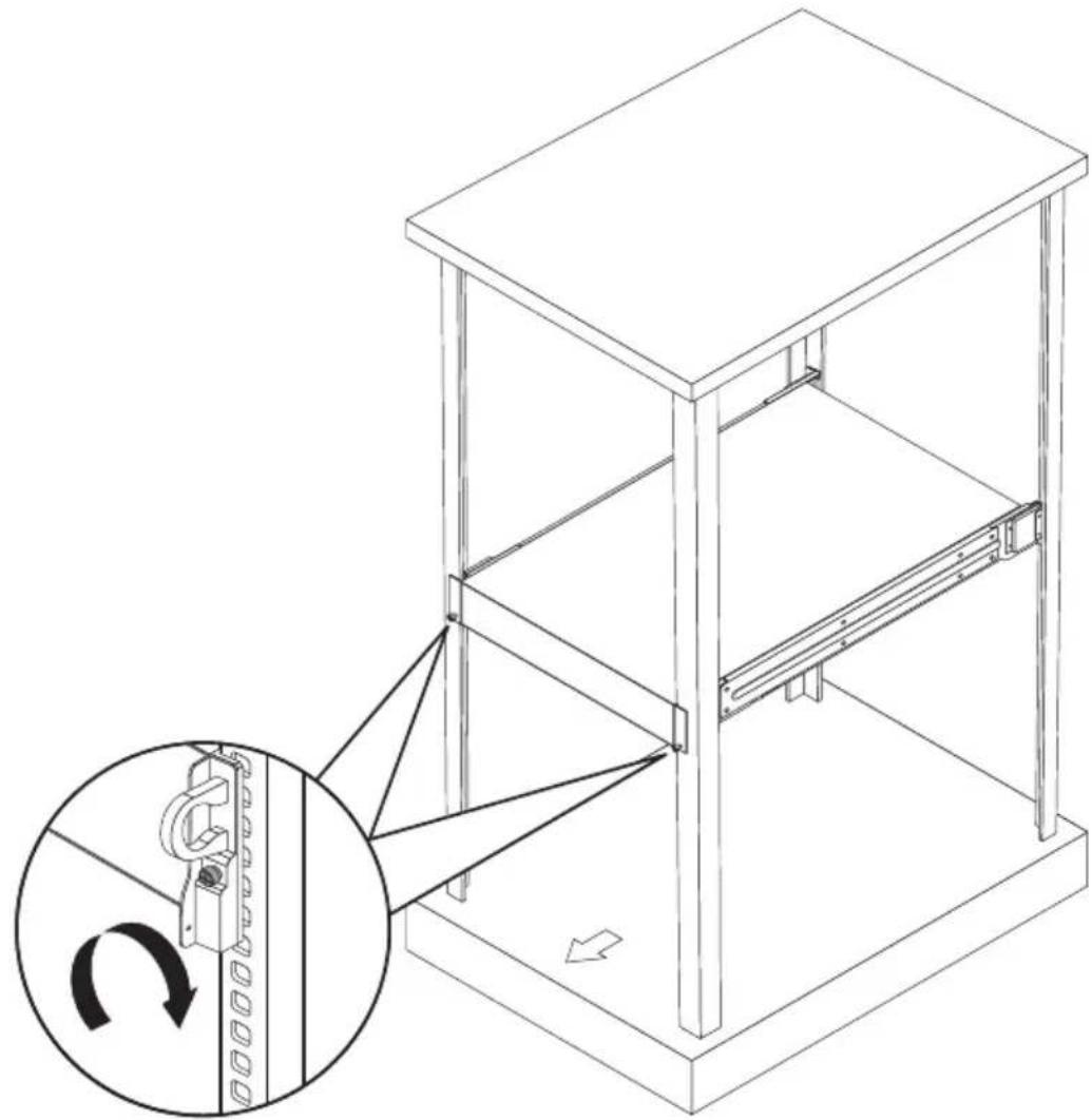 ACER AR380 F1 - To install the system into a four-post rack - 8