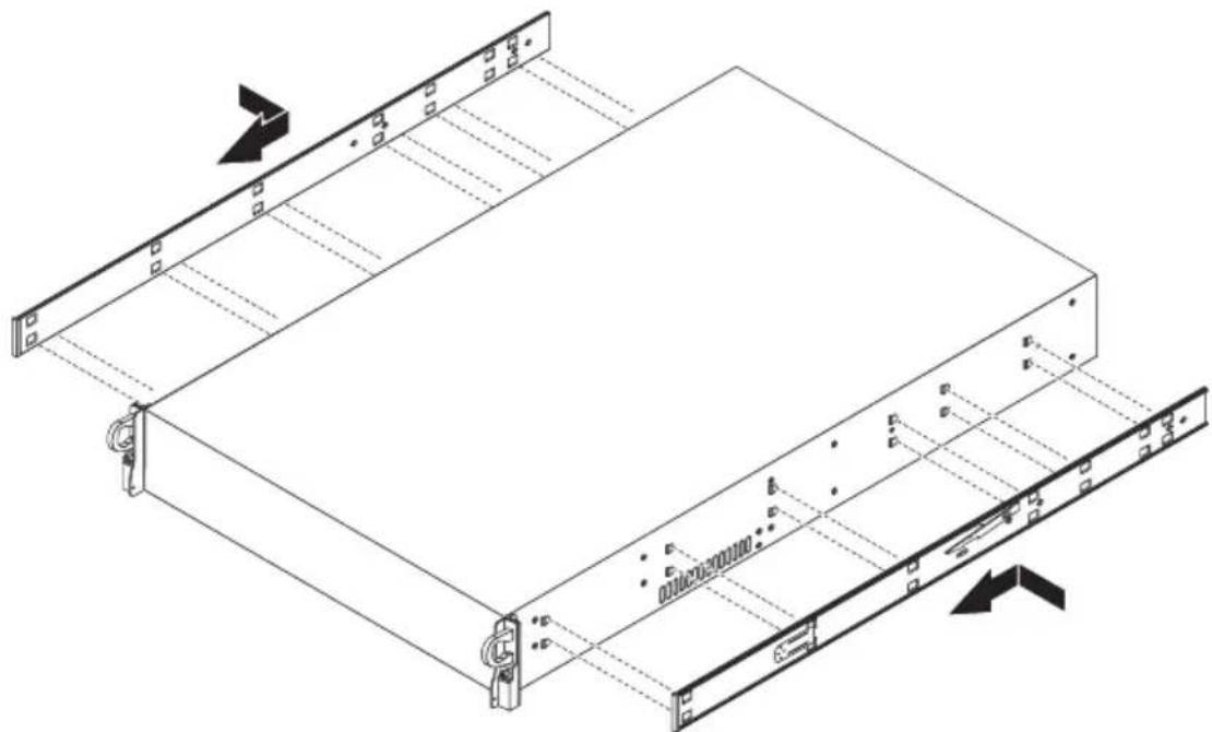 ACER AR380 F1 - To install the system into a four-post rack - 3