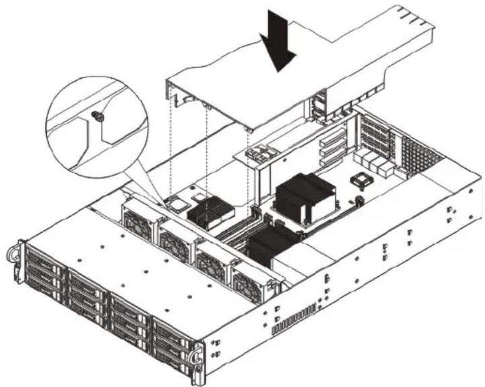 ACER AR380 F1 - Installing the air duct - 1