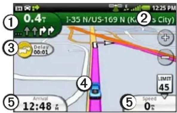 1:35 N/US-169 N (Ku's City) Delay 00:01 Limit 45 Arrival 12:48 m Speed 0 m