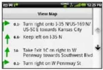 View Map 0.1: Turn right onto 1-35 N/US-169 N/ US-50 E towards Kansas City 0.5: Keep left on 1-35 N 14: Take Exit 1C on right to W Pennway towards Southwest Blvd 0.1: Turn right on W Pennway St
