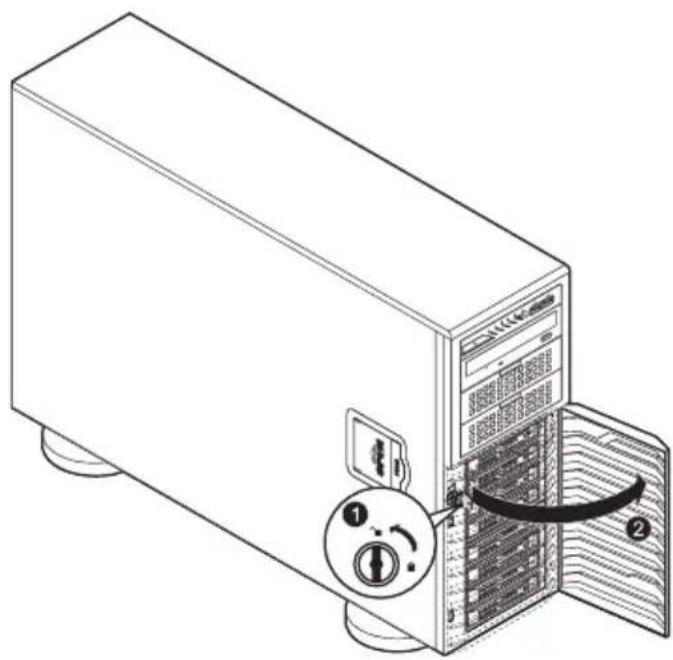 ACER AT350 F1 - Removing a hard disk drive with carrier - 1