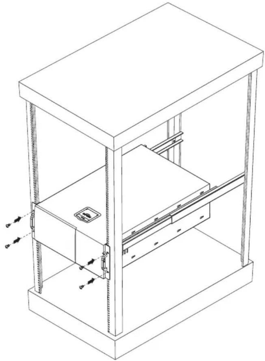 ACER AT350 F1 - Installing the system into the rack - 8