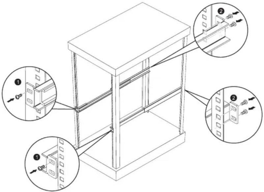 Technical diagram of a multi-level elevator shaft assembly with numbered component annotations and directional arrows indicating motion or movement.