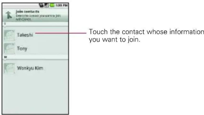 LG Ally - To join contacts - 1