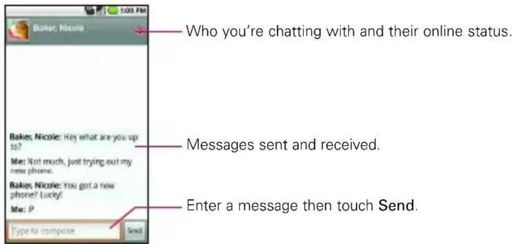 LG Ally - To chat with a friend - 1