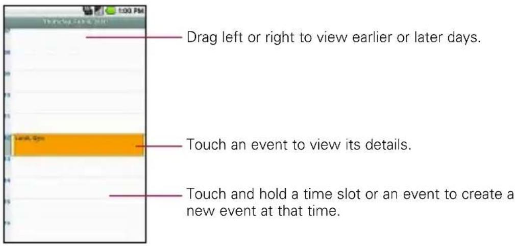 LG Ally - To switch to Day view - 1