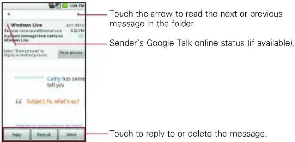 LG Ally - To read a message - 1