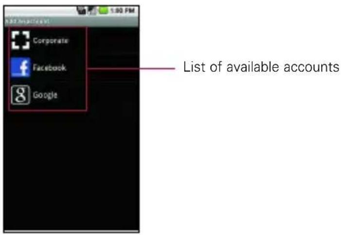 LG Ally - To add an account - 2