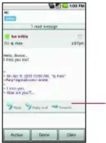LG Ally - To reply to or forward a message - 1