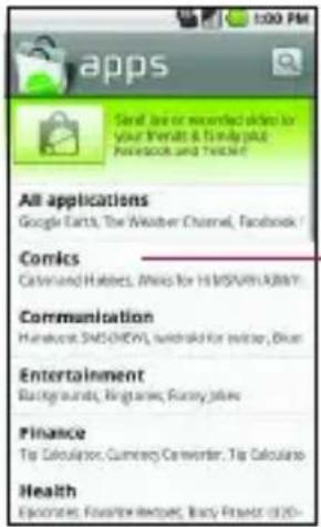 LG Ally - To browse for applications - 1
