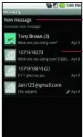 LG Ally - To open Messaging - 2