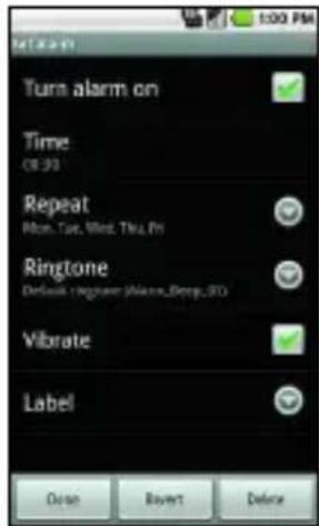 LG Ally - To set an alarm - 2