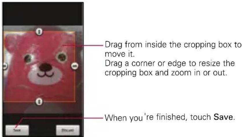 LG Ally - To crop a picture - 1