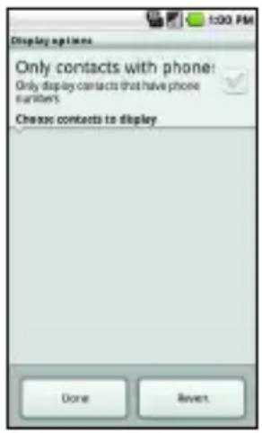 LG Ally - To set whether contacts without phone numbers are displayed - 2