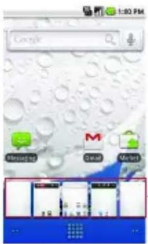 LG Ally - To view other Home screen panes - 2