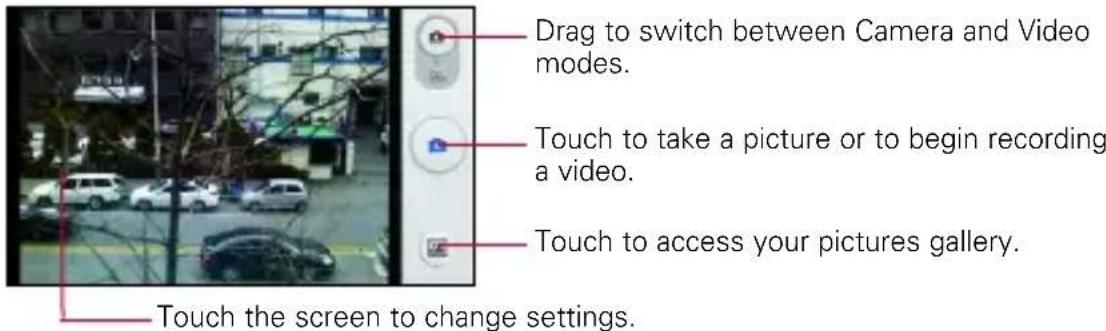 LG Ally - To open the Camera application - 1