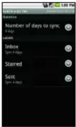 LG Ally - To select which conversations to synchronize - 1