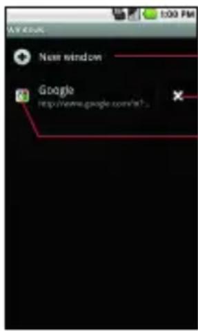 LG Ally - To switch Browser windows - 1