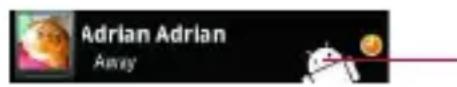 LG Ally - To show or hide the mobile indicator to friends - 1