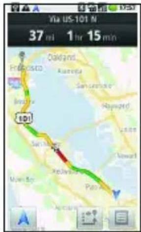 LG Ally - To view traffic conditions on your route - 1