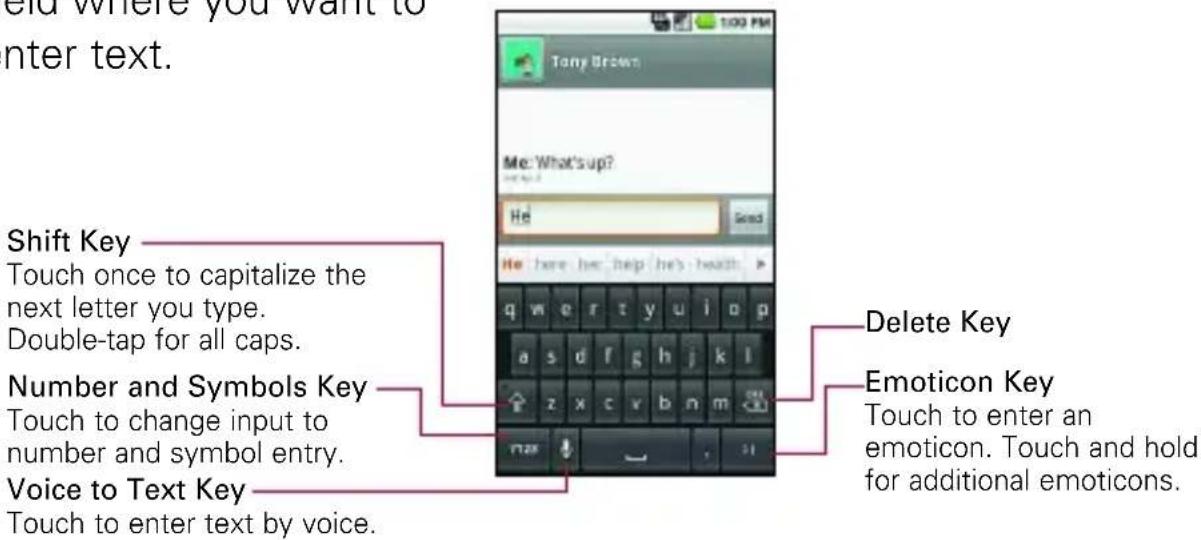 LG Ally - Onscreen Keyboard - 1