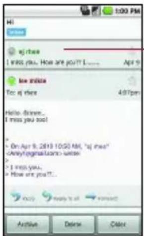 LG Ally - To reread a message - 2