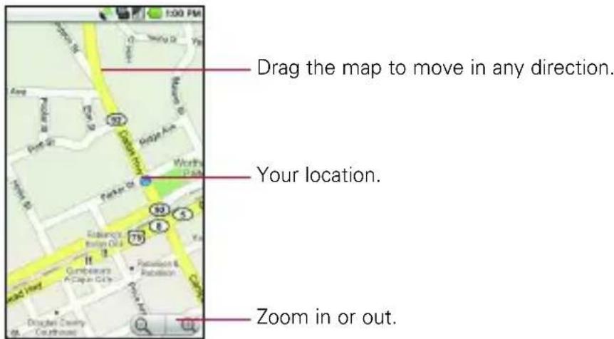 LG Ally - To open Google Maps and view your location - 1