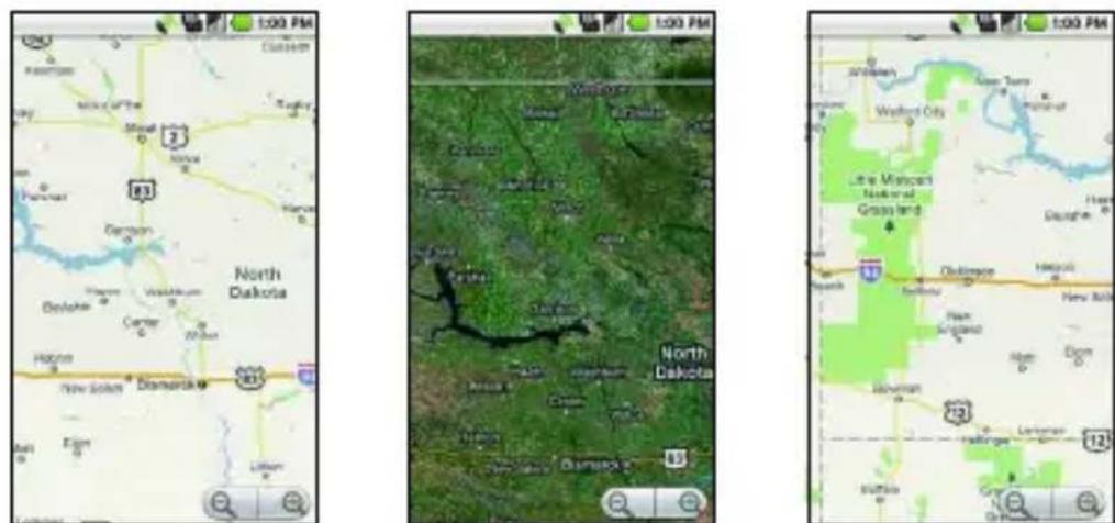 LG Ally - To view map, satellite, or traffic layers - 1